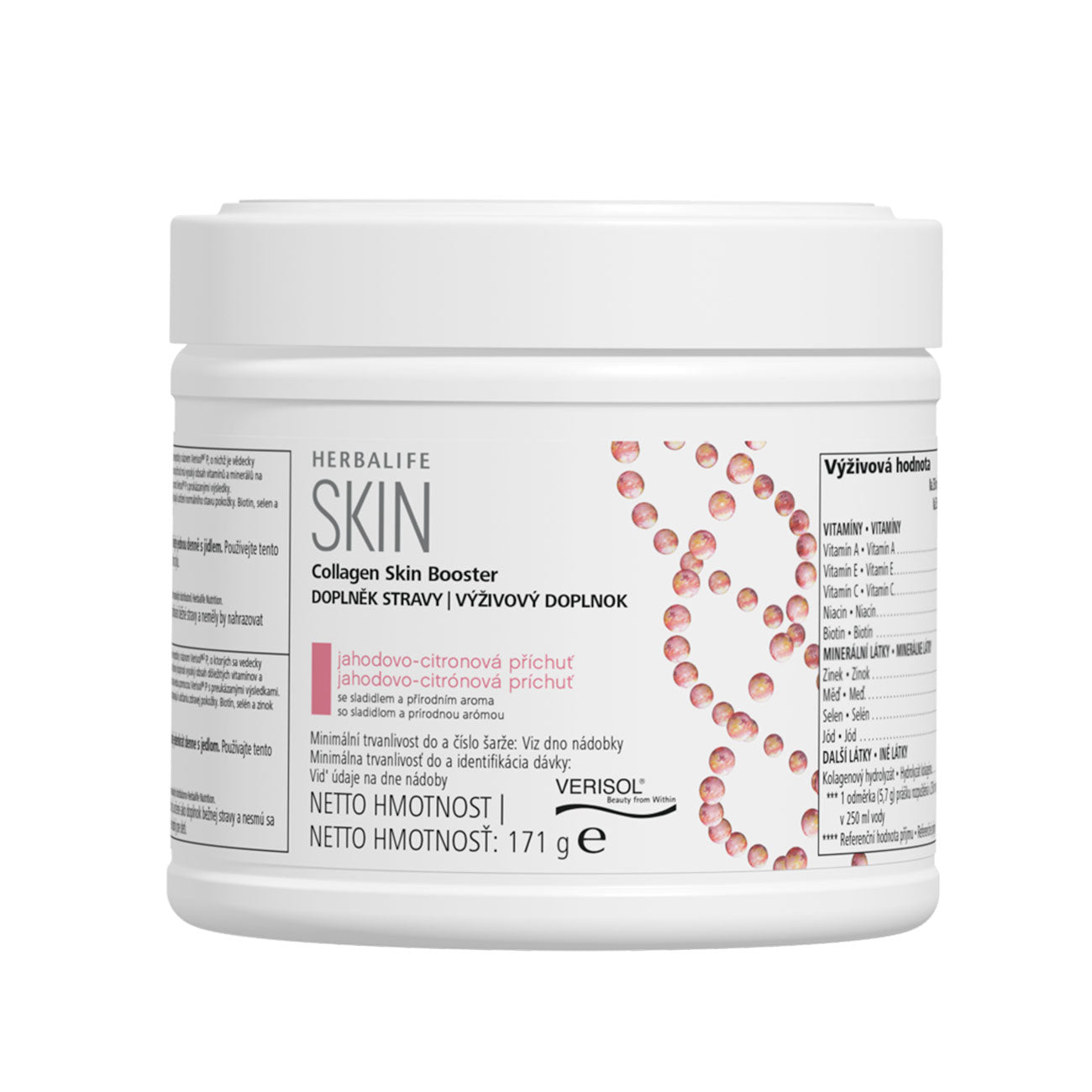Collagen Skin Booster s jahodovo-citronovou příchutí 171g